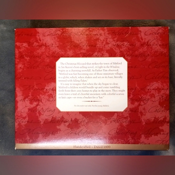 1999 Hallmark Keepsake - The Snowmen of Mitford - SET OF 3 Christmas Ornaments - Picture 2 of 5